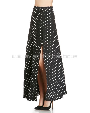 Polka Dot Maxi Skirt